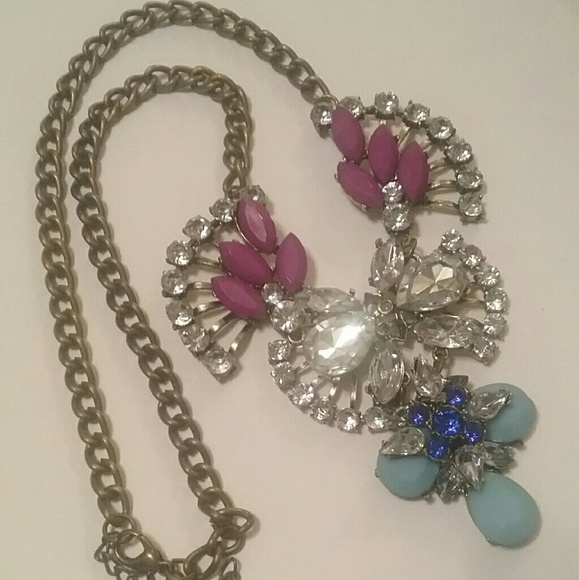 🌸multi-colored statement necklace🌸 - Picture 3 of 4